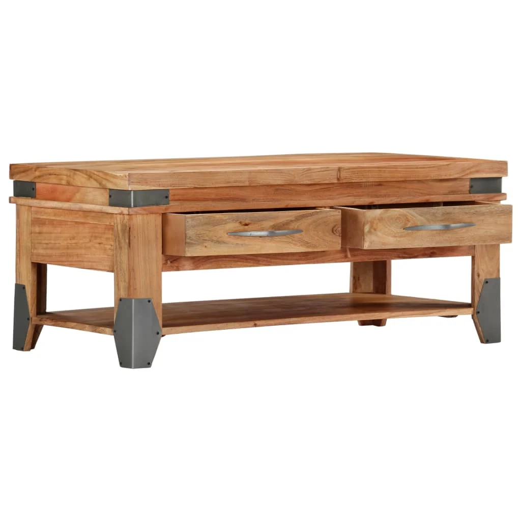 Konferenčný stolík 110x52x45 cm masívne akáciové drevo