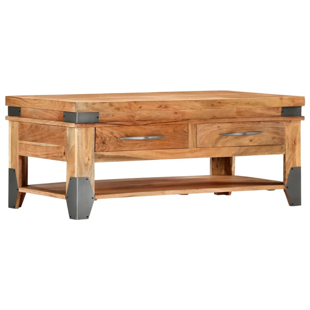 Konferenčný stolík 110x52x45 cm masívne akáciové drevo