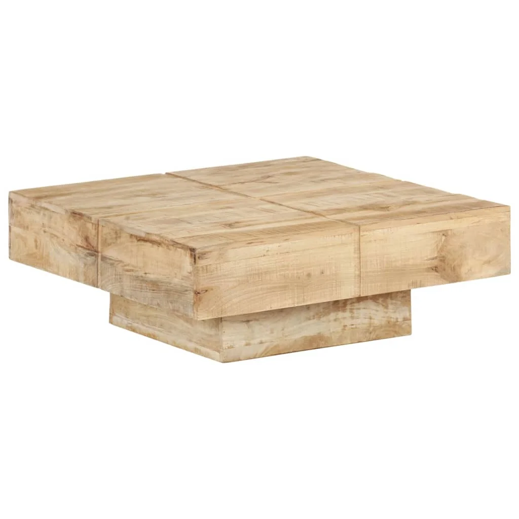 Konferenčný stolík 80x80x28 cm masívne mangovníkové drevo