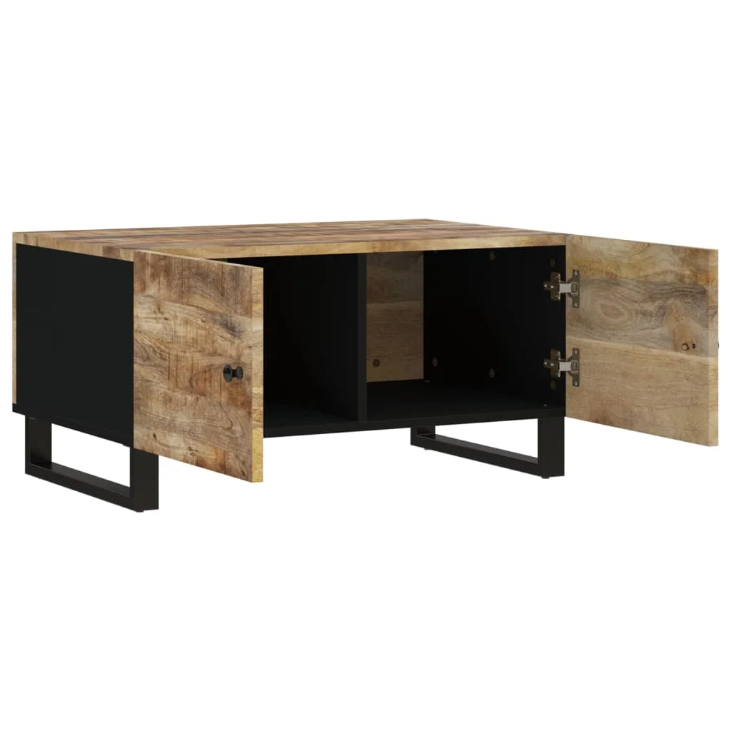 Konferenčný stolík 80x50x40 cm masívne mango a spracované drevo