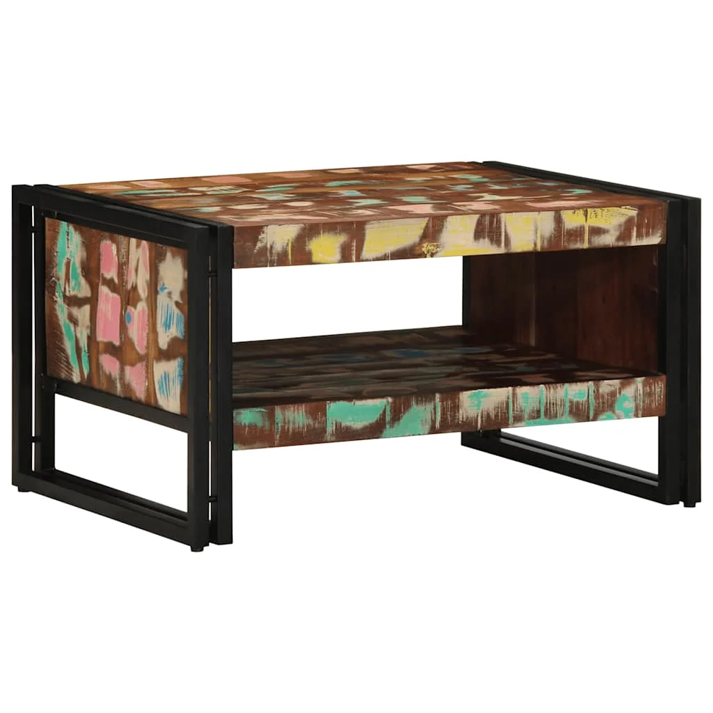 Konferenčný stolík Viacfarebný 70x50x38cm Rekultivované masívne