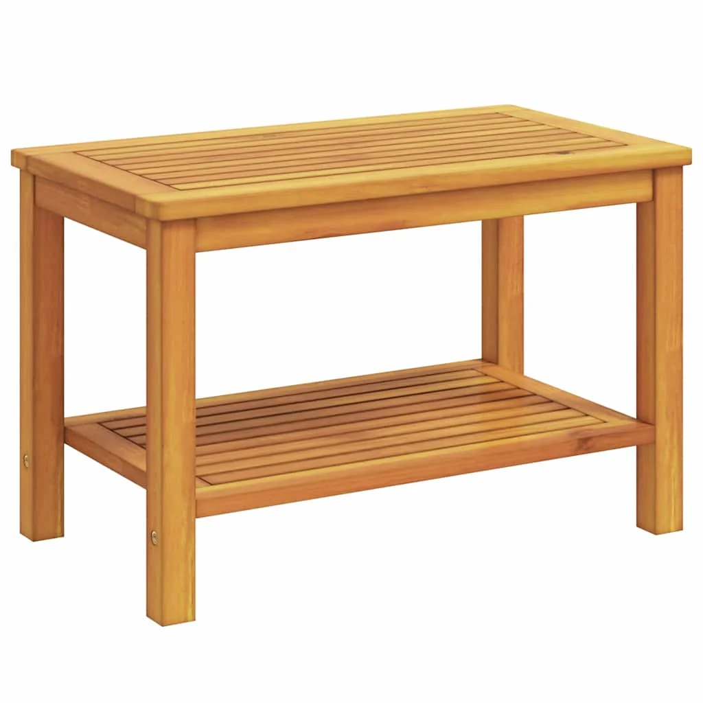 Bočný stôl Hnedá 70 x 40 x 45 cm Pevné akáciové drevo