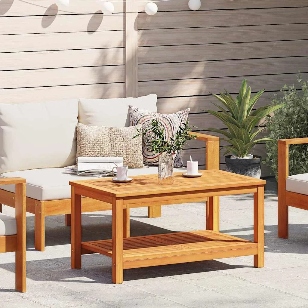 Bočný stôl Hnedá 90 x 50 x 45 cm Pevné akáciové drevo