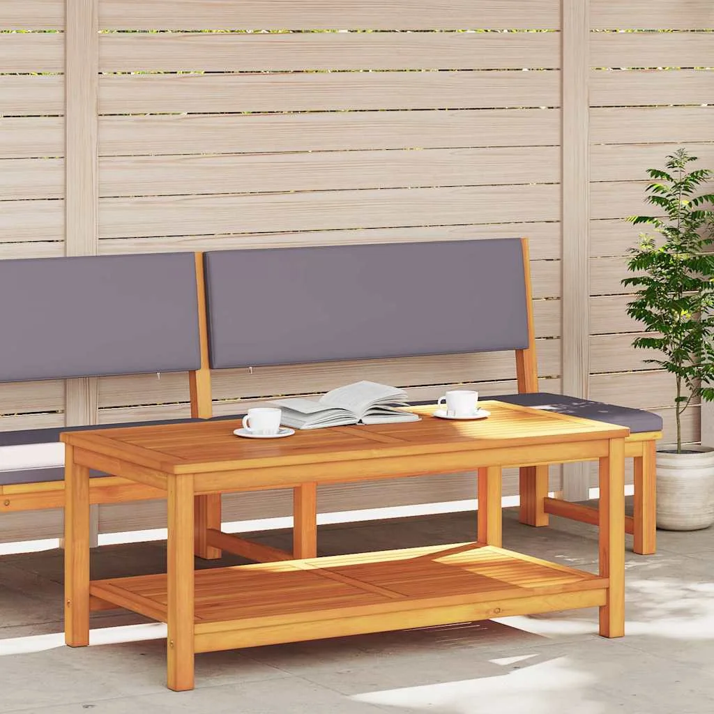 Bočný stôl Hnedá 110 x 55 x 45 cm Pevné akáciové drevo