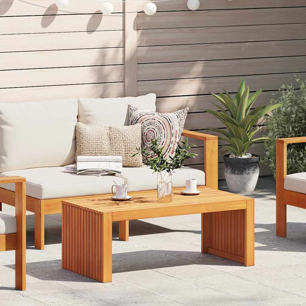 Bočný stôl Hnedá 90 x 45 x 35 cm Pevné akáciové drevo