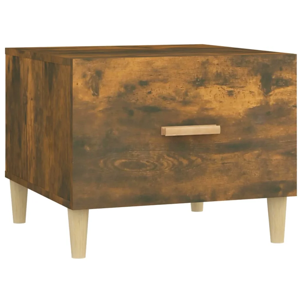 Konferenčný stolík dymový dub 50x50x40 cm spracované drevo