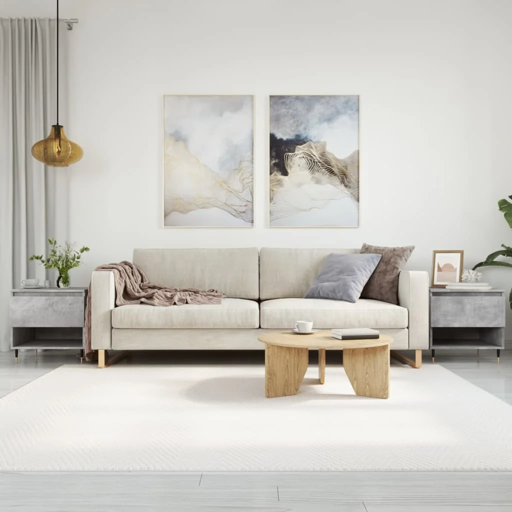 Konferenčné stolíky 2 ks betónovo sivé 50x46x50 cm komp. drevo