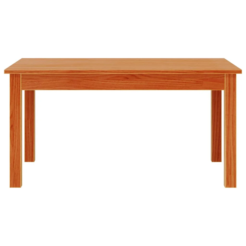 Konferenčný stolík voskový hnedý 80x50x40 cm borovicový masív