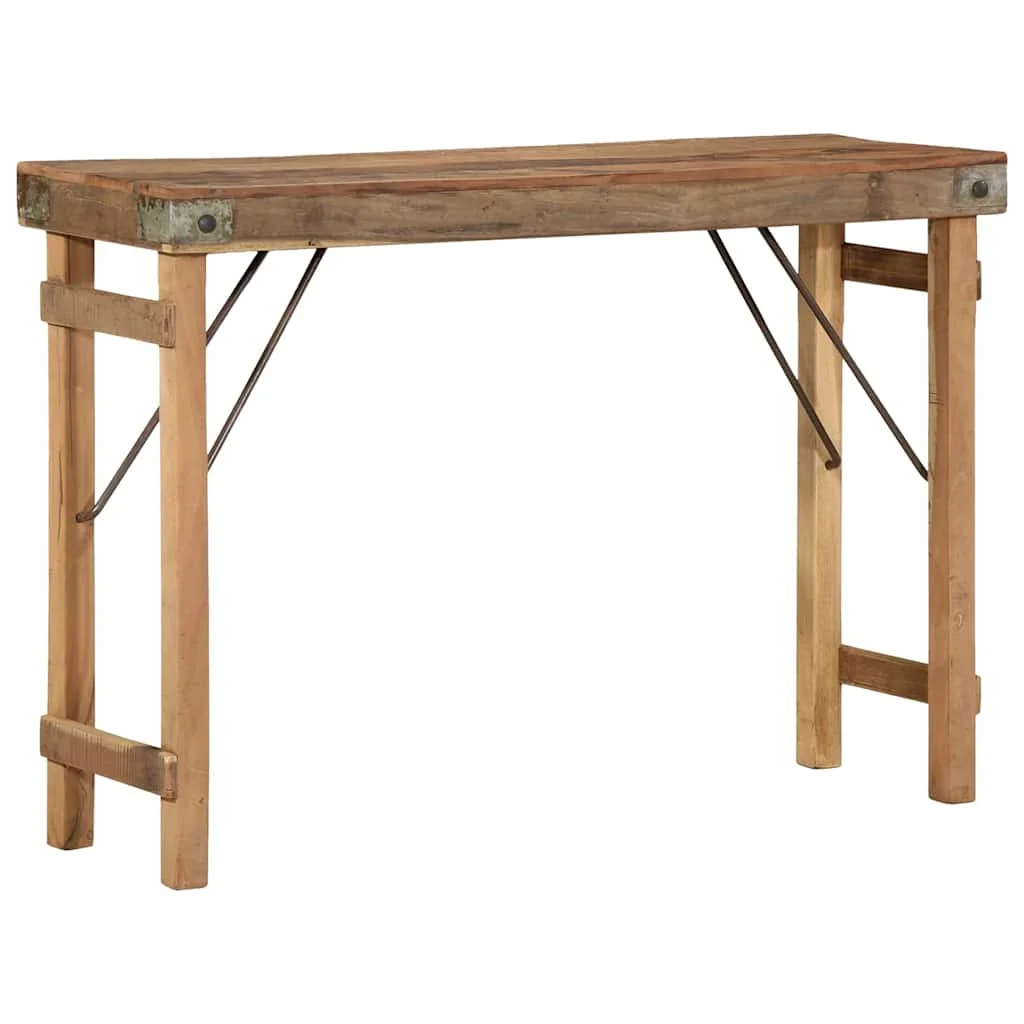 Konzolový stôl Hnedá 110 x 35 x 76 cm Recyklovaný masív