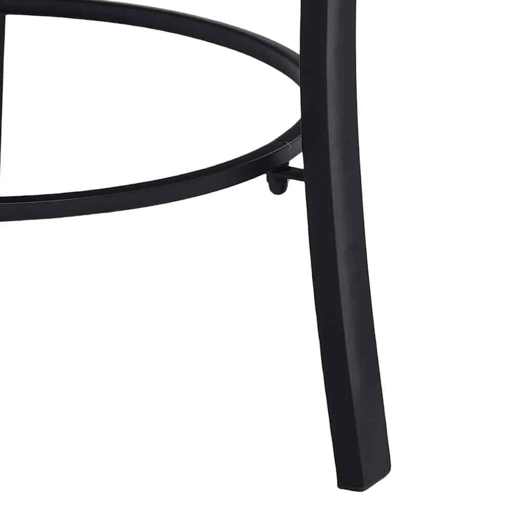 Mozaikové ohnisko, čierno biele 68 cm, keramika