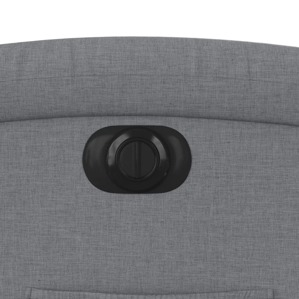 Elektrické sklápacie kreslo bledosivé látka