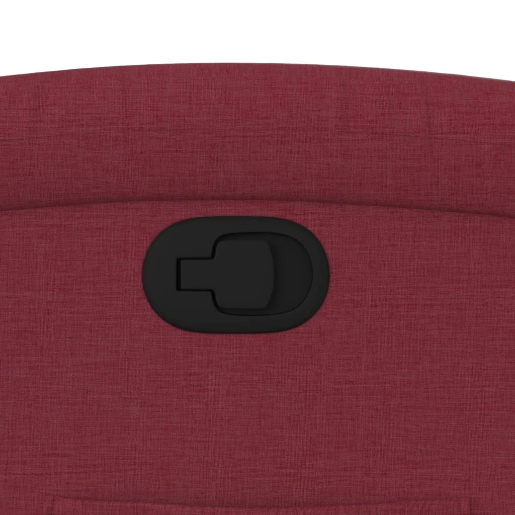 Zdvíhacie sklápacie kreslo vínovo červené látka