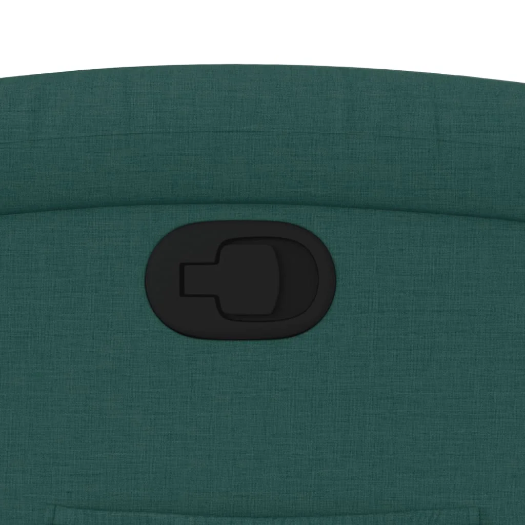 Zdvíhacie sklápacie kreslo tmavozelené látka