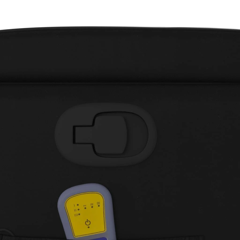 Zdvíhacie masážne sklápacie kreslo čierne umelá koža