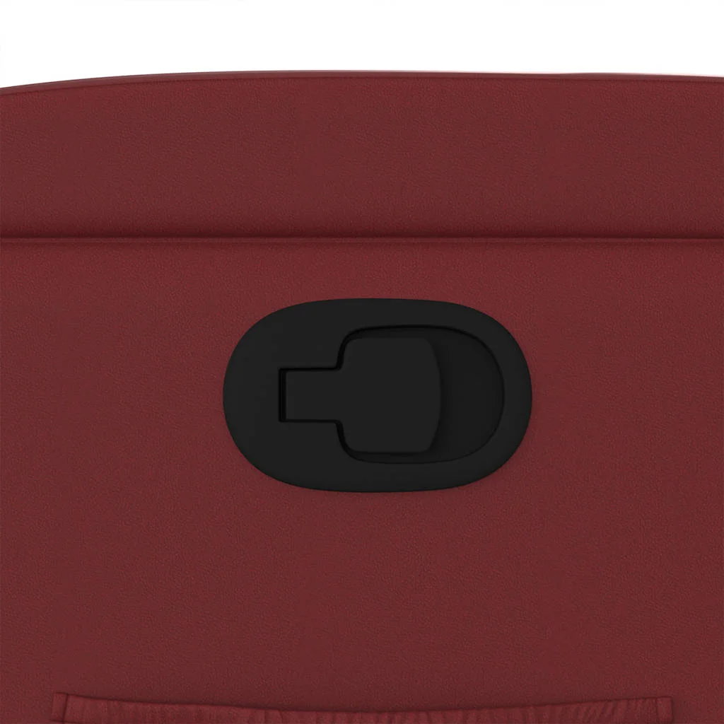 Zdvíhacie sklápacie kreslo vínovo-červené umelá koža