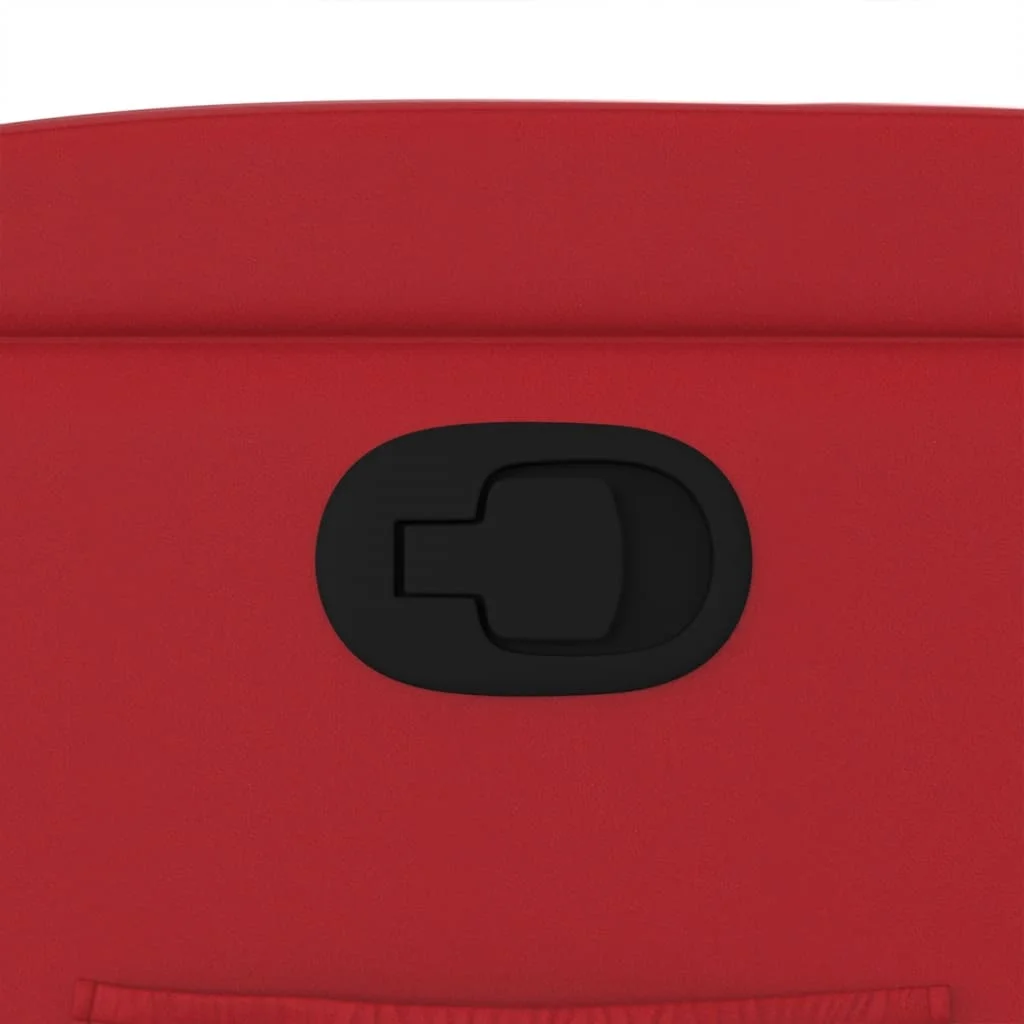 Zdvíhacie sklápacie kreslo červené umelá koža