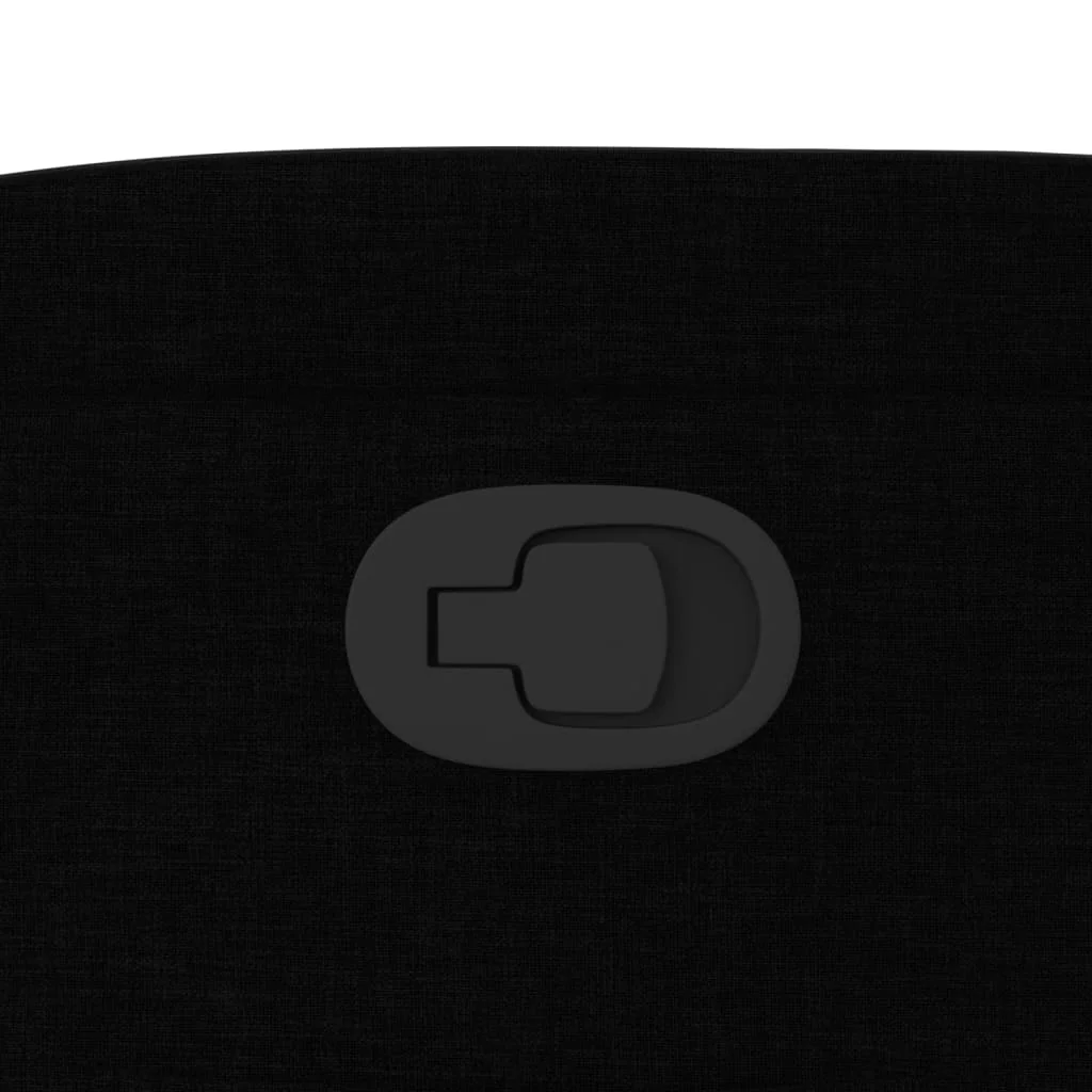 Zdvíhacie sklápacie kreslo čierne látka