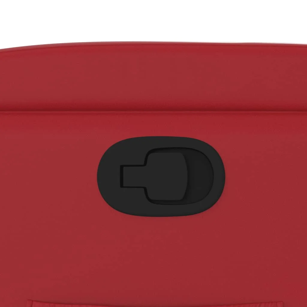 Zdvíhacie sklápacie kreslo červené umelá koža