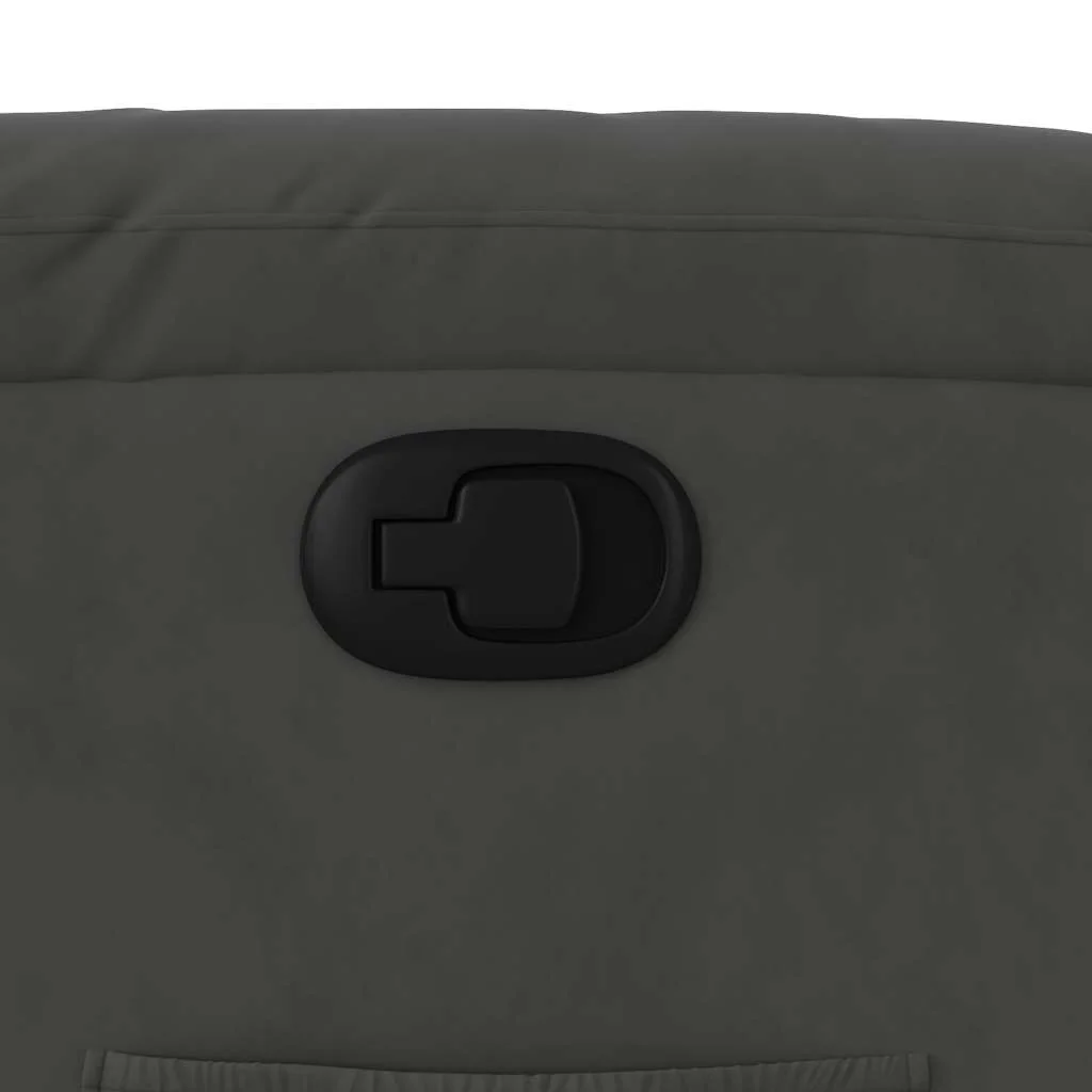 Zdvíhacie sklápacie kreslo tmavosivé mikrovláknová látka