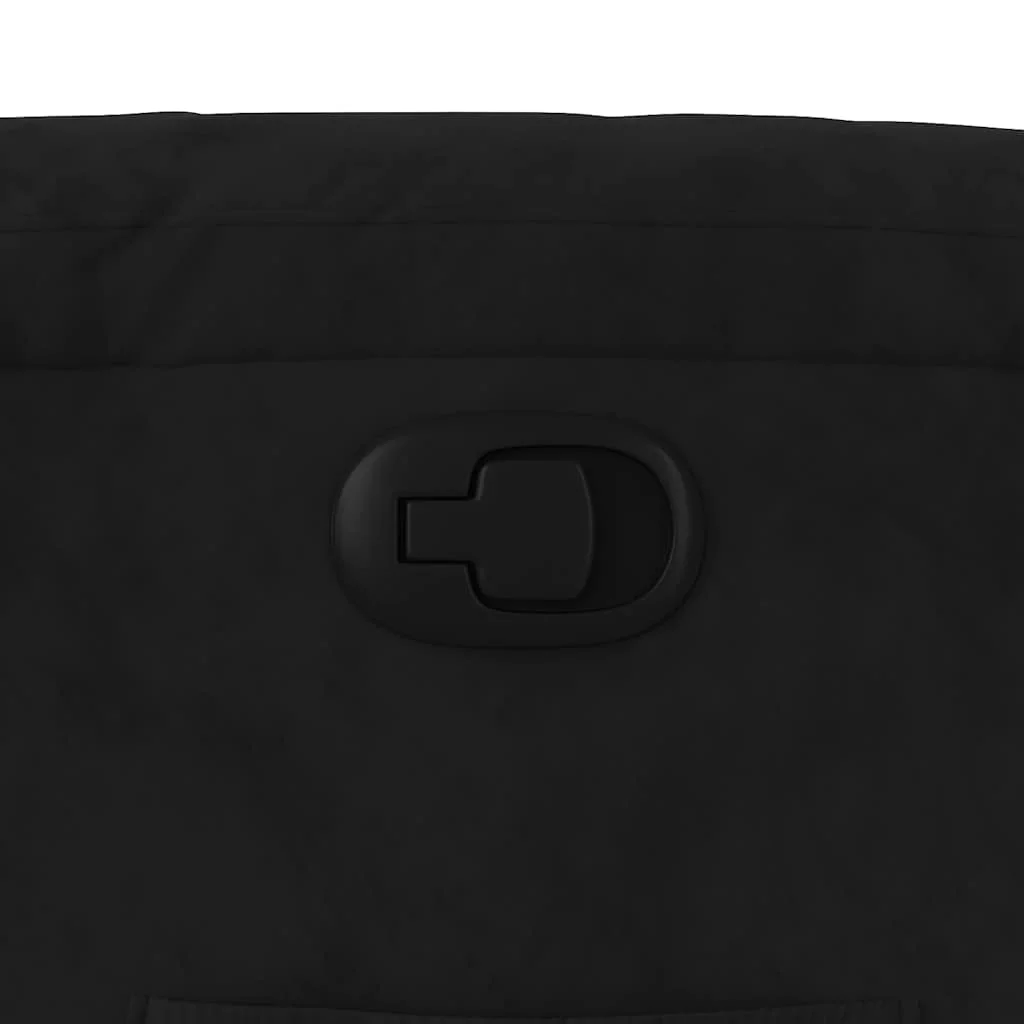 Zdvíhacie sklápacie kreslo čierne mikrovláknová látka