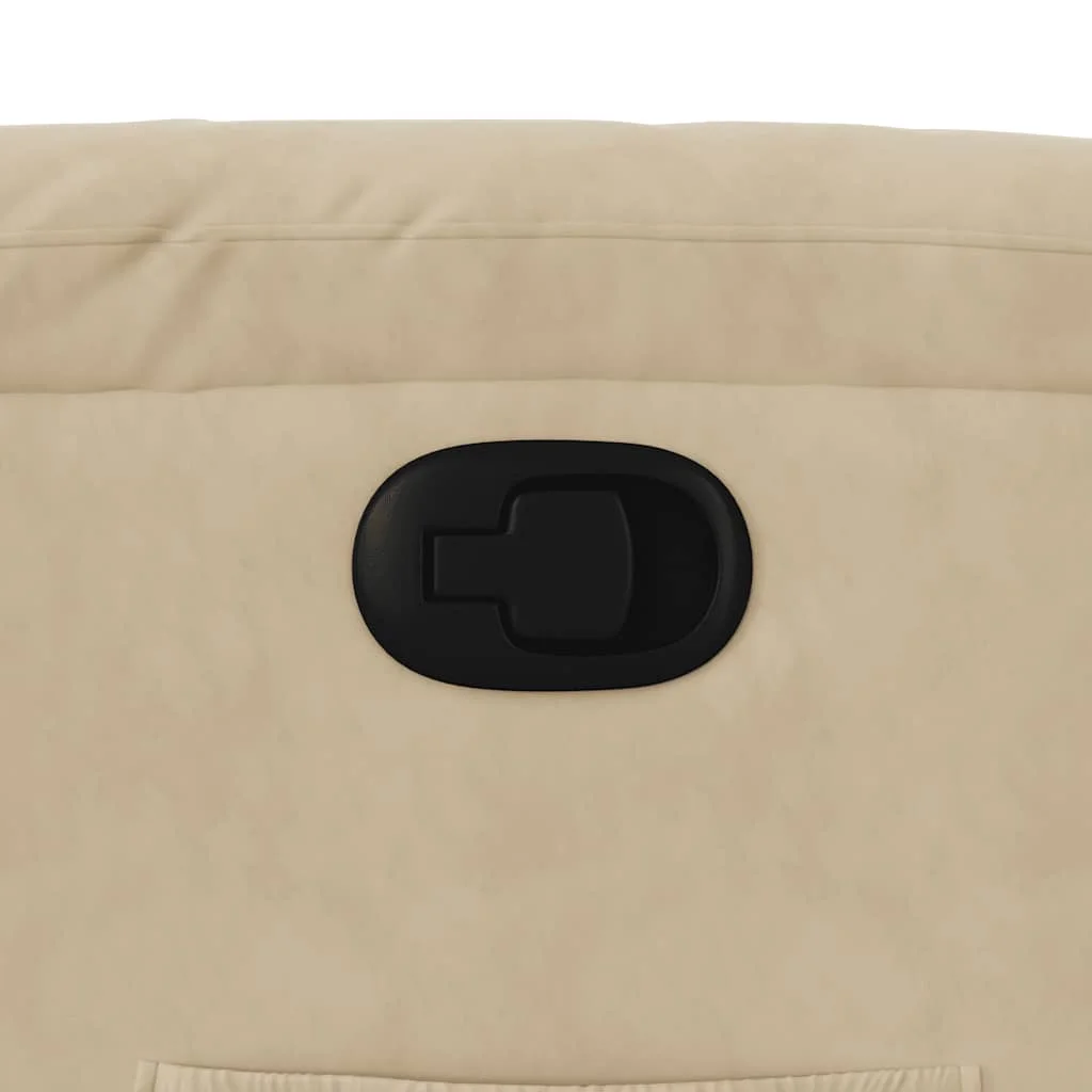 Zdvíhacie sklápacie kreslo krémové mikrovláknová látka