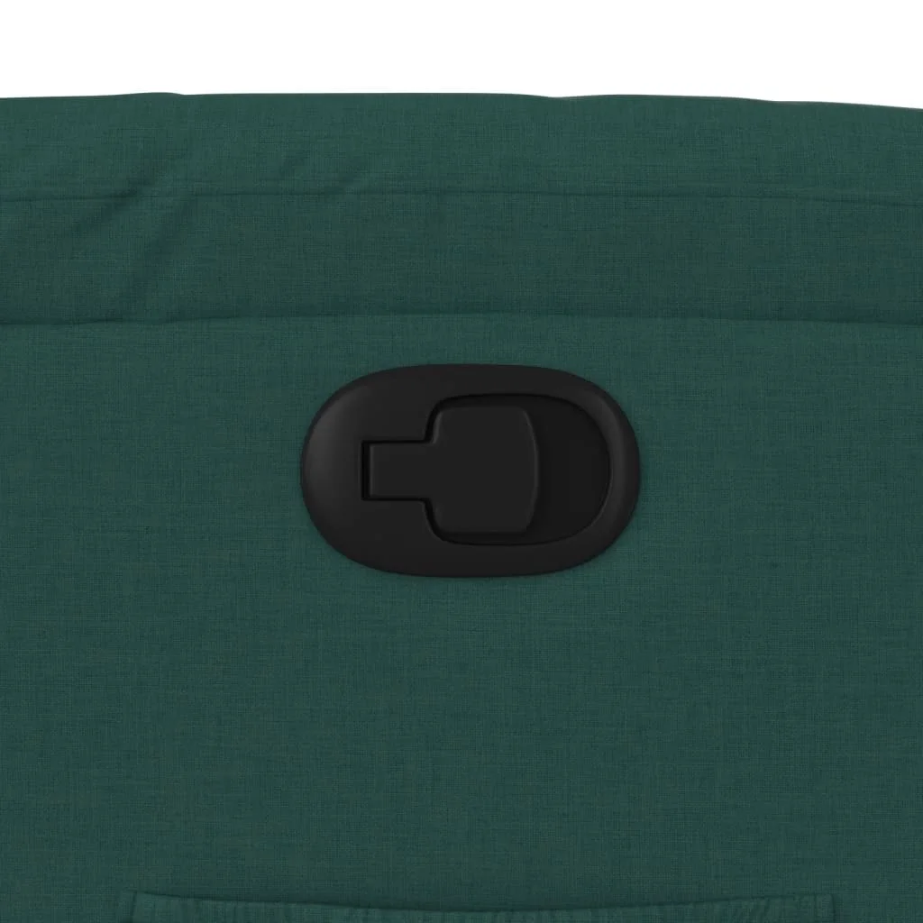 Zdvíhacie sklápacie kreslo tmavozelené látka