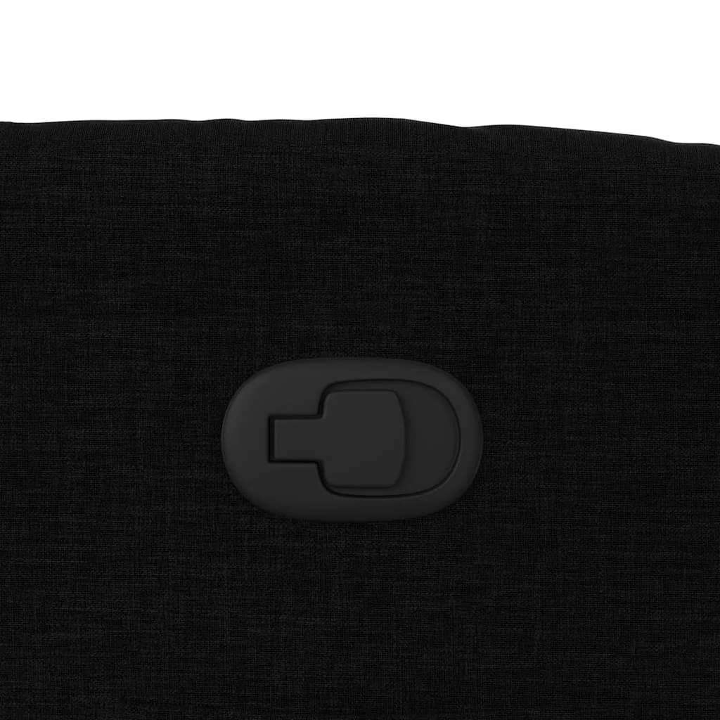 Zdvíhacie sklápacie kreslo čierne látka