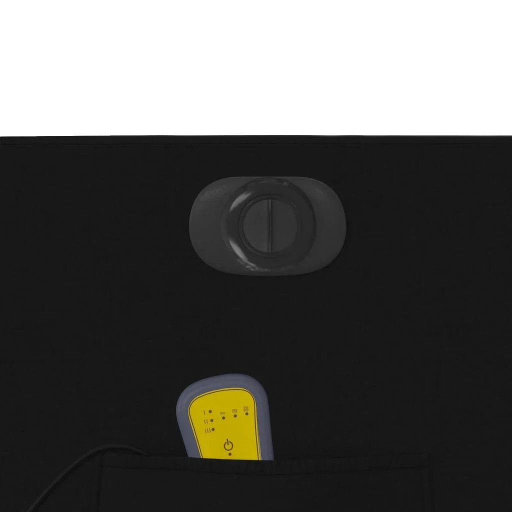 Elektrické masážne kreslo čierne látka