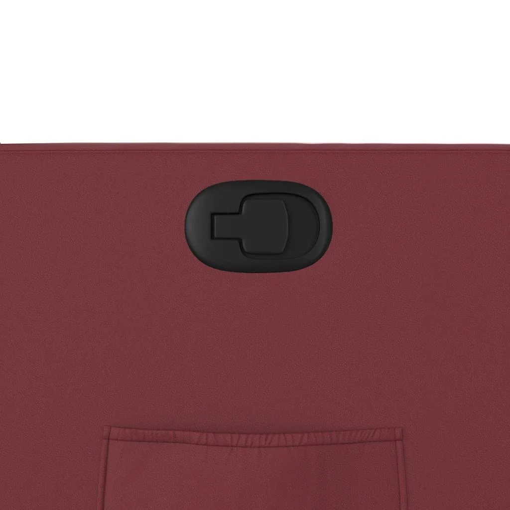 Zdvíhacie sklápacie kreslo vínovo-červené umelá koža