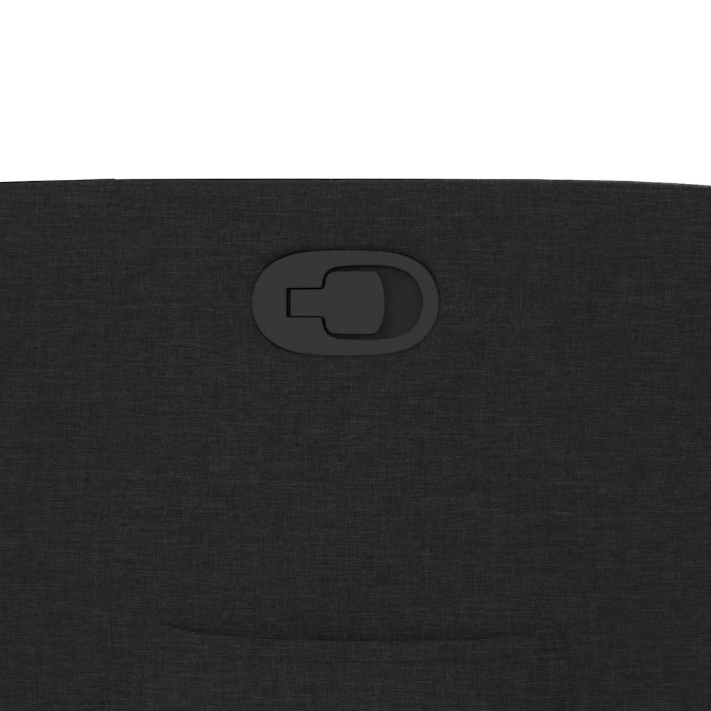 Zdvíhacie sklápacie kreslo čierne látka