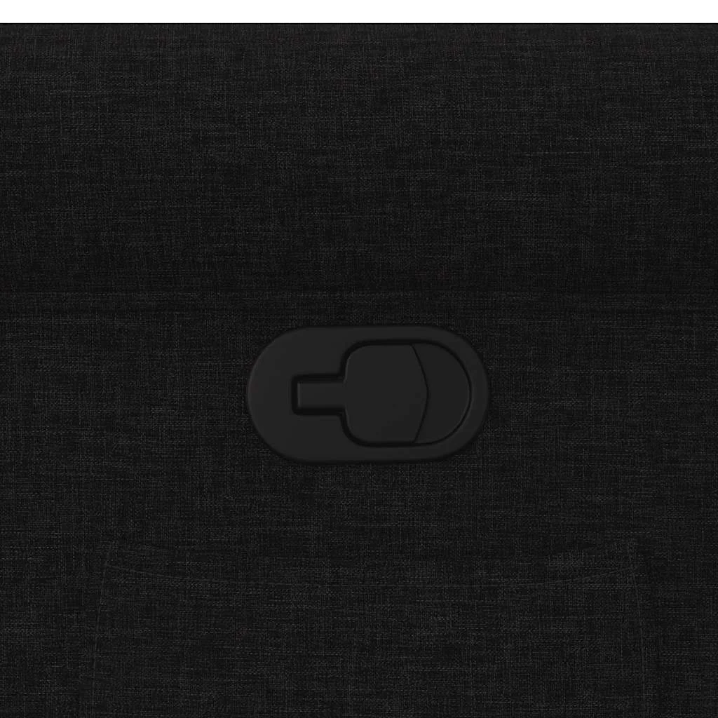 Zdvíhacie sklápacie kreslo čierne látka