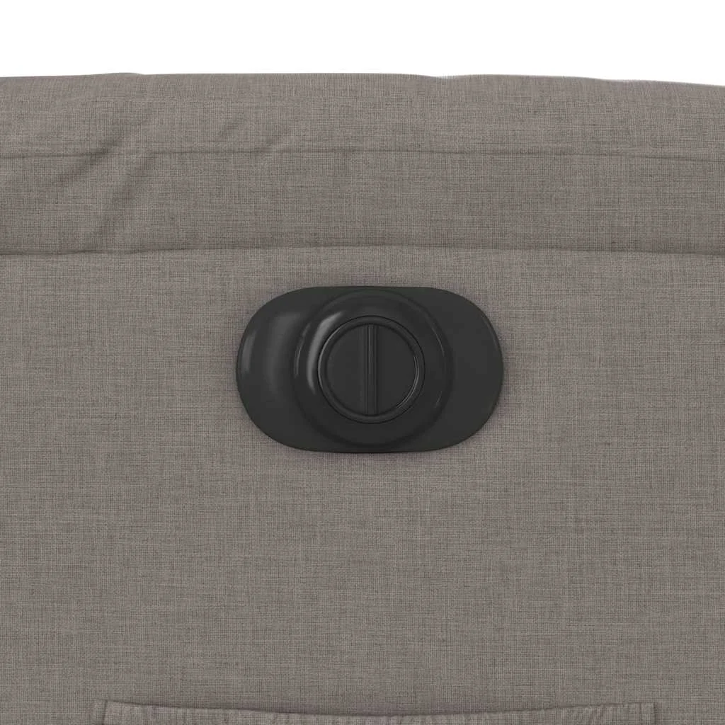 Elektrické sklápacie kreslo sivohnedé látka