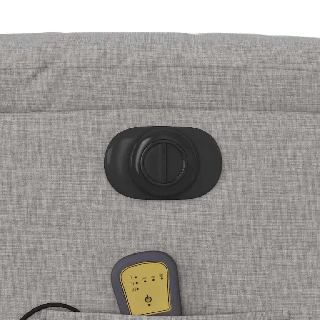 Zdvíhacie sklápacie elektrické masážne kreslo oblakšedá látka