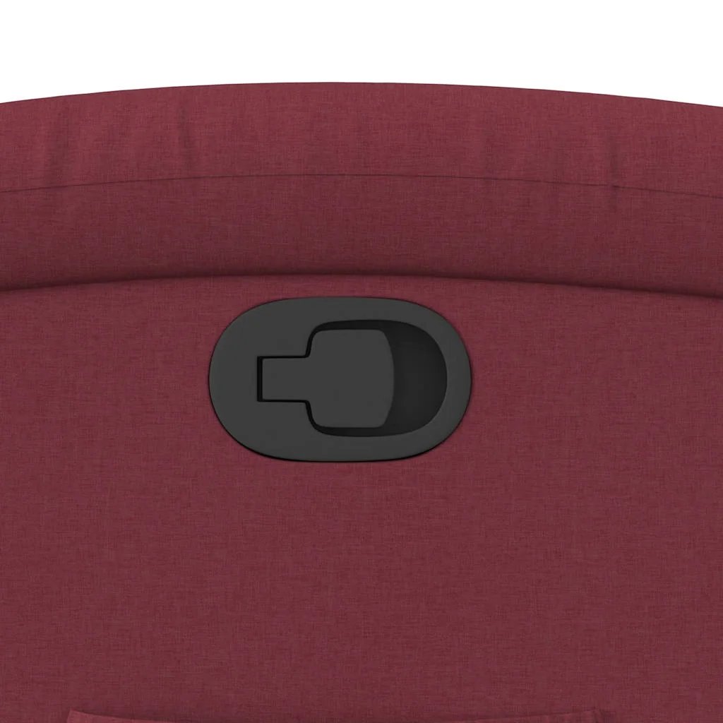 Sklápacie kreslo vínovo-červené látkové