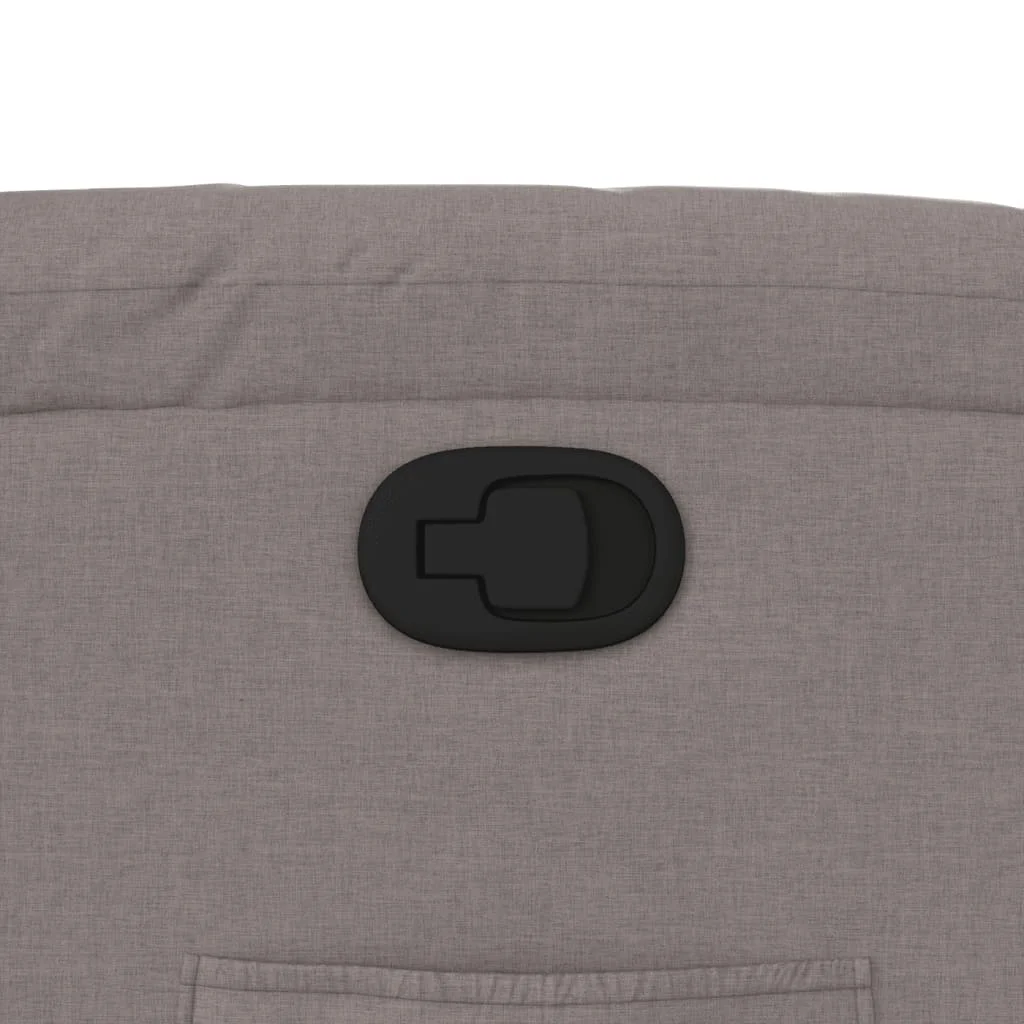 Sklápacie kreslo sivohnedé látkové