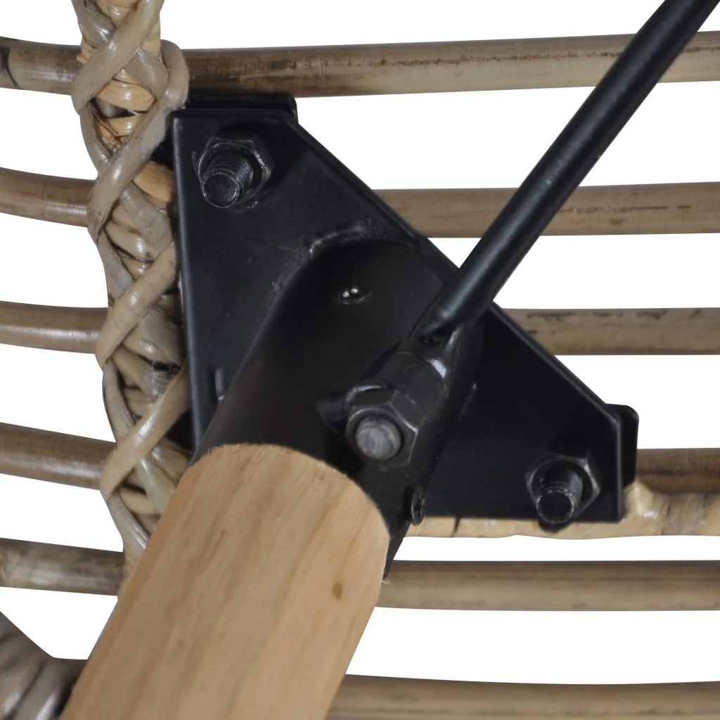 Jedálenské stoličky 4 ks hnedé prírodný ratan