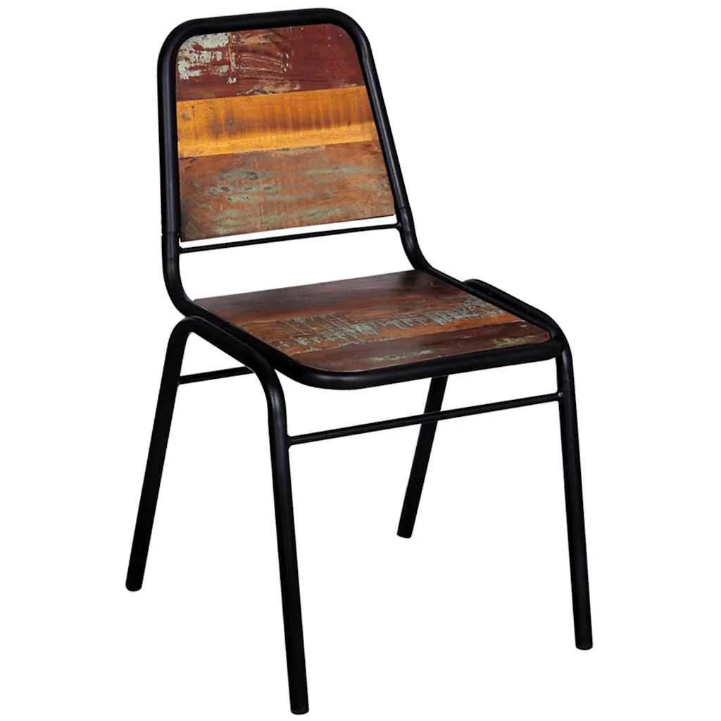 Jedálenské stoličky 4 ks recyklovaný masív