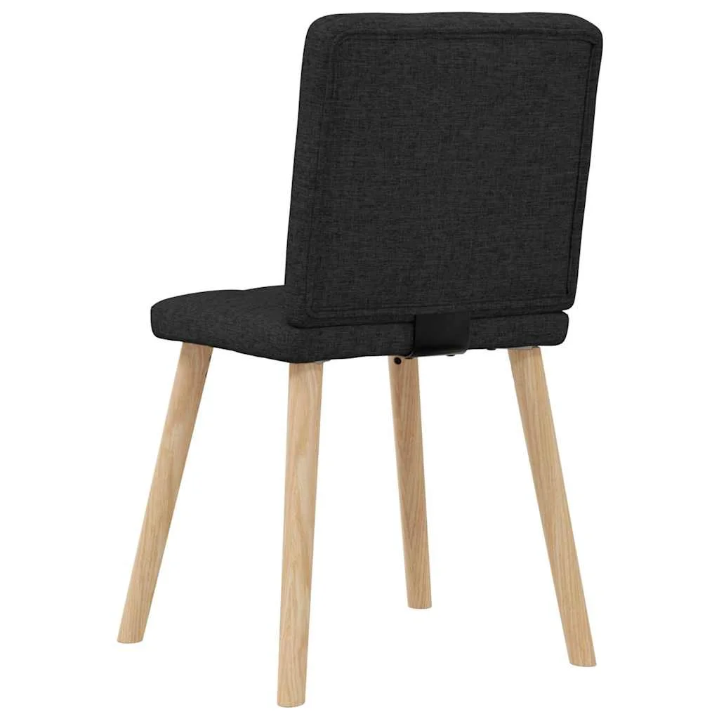 Jedálenské stoličky 4 ks, čierne, látka