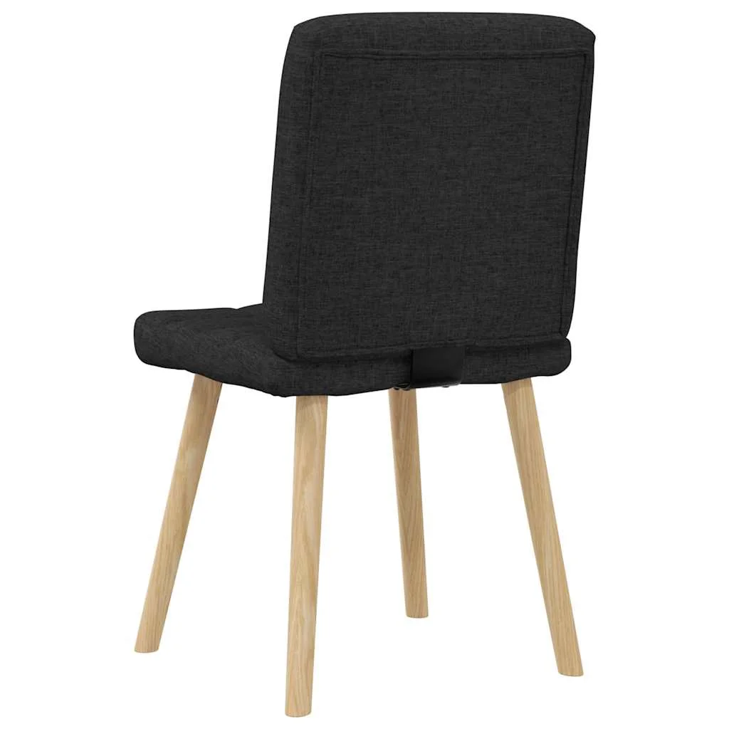Jedálenské stoličky 4 ks, čierne, látka
