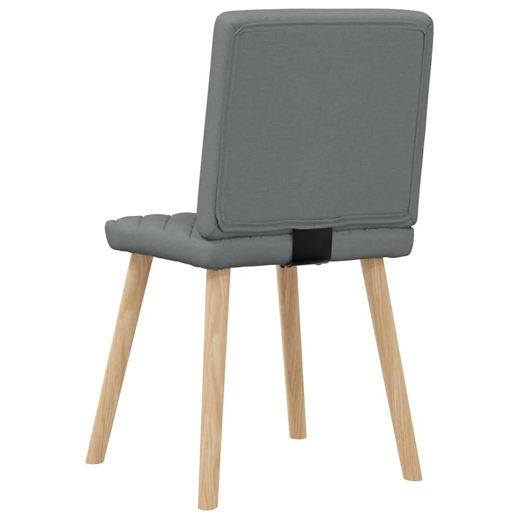 Jedálenské stoličky 4 ks tmavosivé látkové
