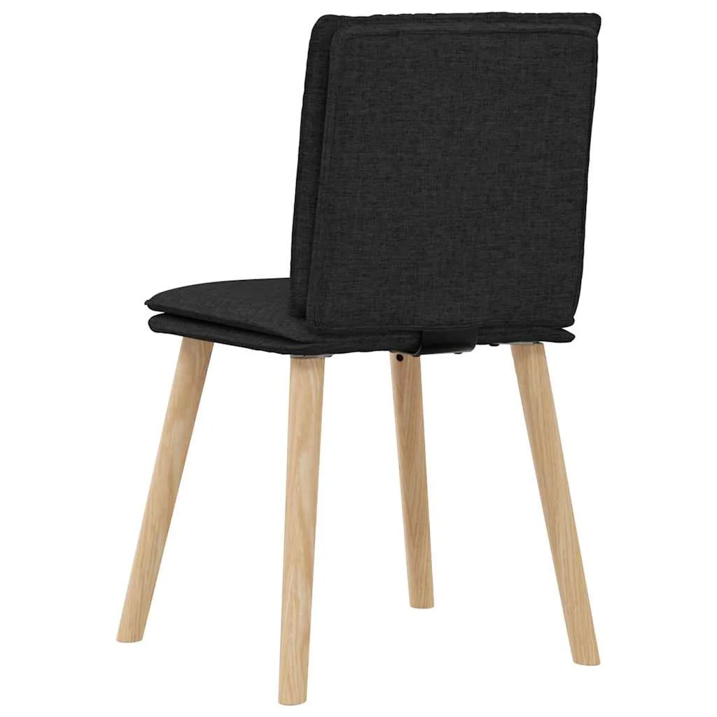 Jedálenské stoličky 4 ks, čierne, látka