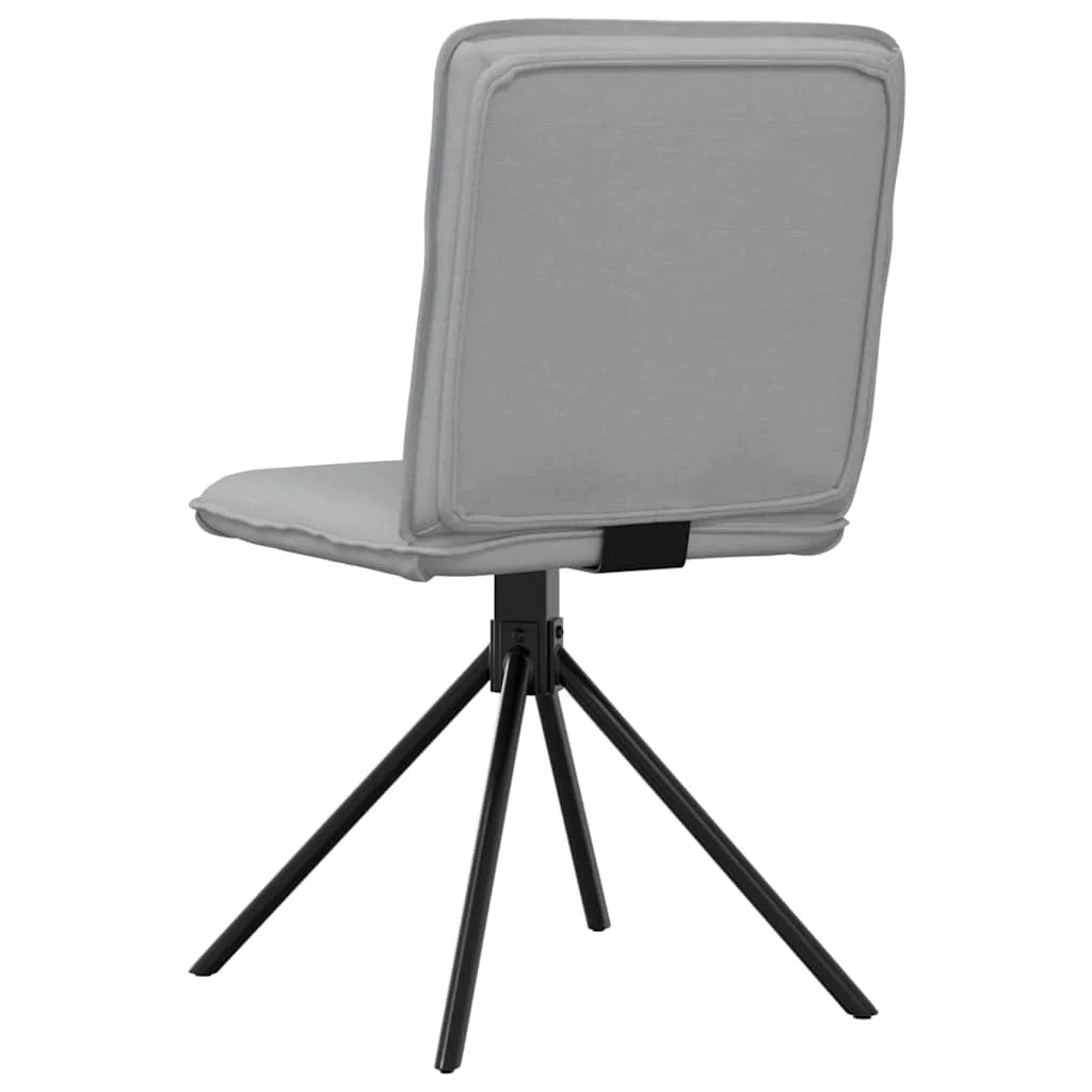 Jedálenské stoličky 2 ks bledosivé látkové