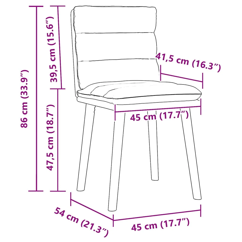 Jedálenské stoličky 2 ks bledosivé látkové