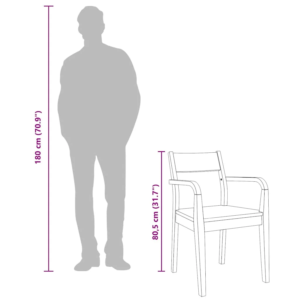 jedálenské stoličky 2 ks Biela masívna drevená guma