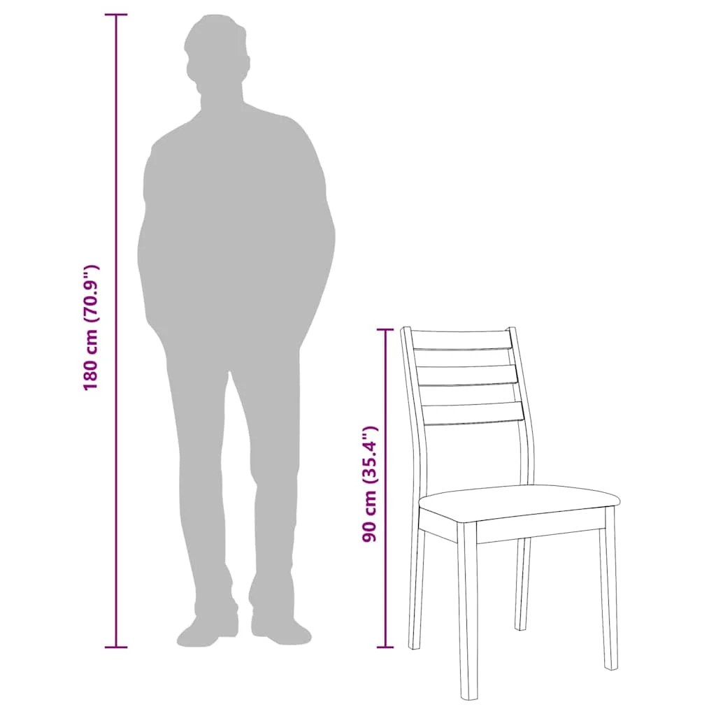 jedálenské stoličky s vankúšmi 2 ks Hnedá guma masívneho dreva