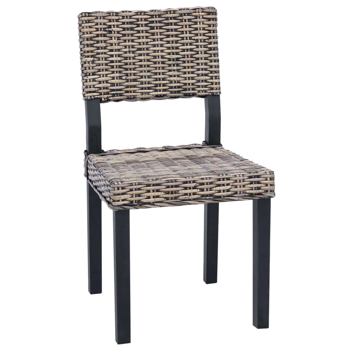 Jedálenská stolička 2 pcs Čierny umývať 46 x 55 x 84 cm