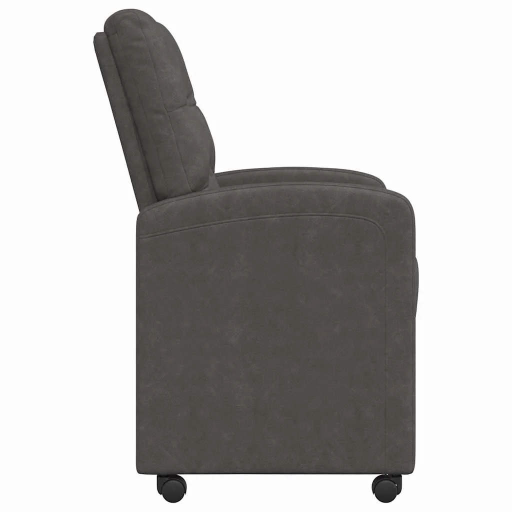 Jedálenské stoličky na kolieskach 2 pcs Čierna 58 x 67 x 97 cm