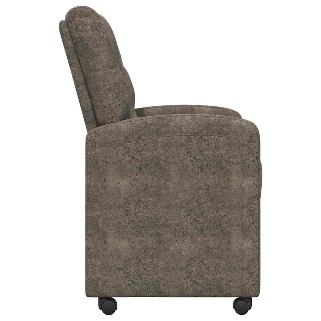 Jedálenské stoličky na kolieskach s kolesami 2 pcs Tmavo šedá