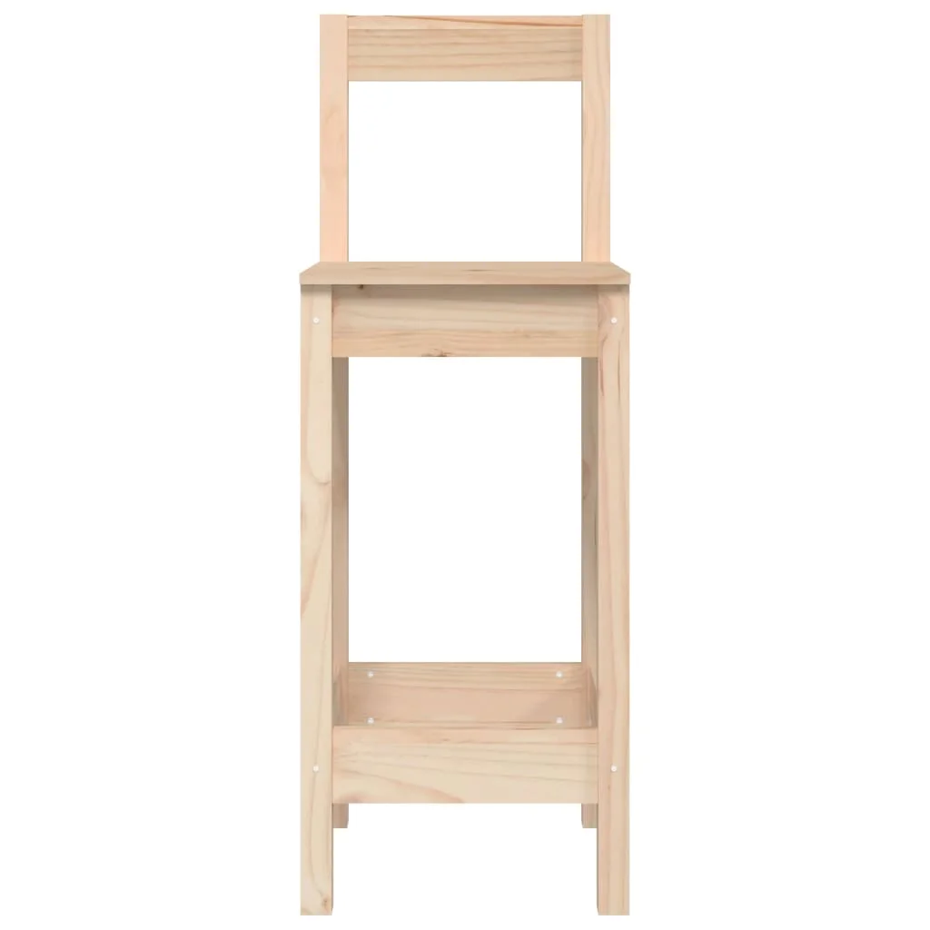 Barové stoličky 2 ks 40x41,5x112 cm borovicový masív