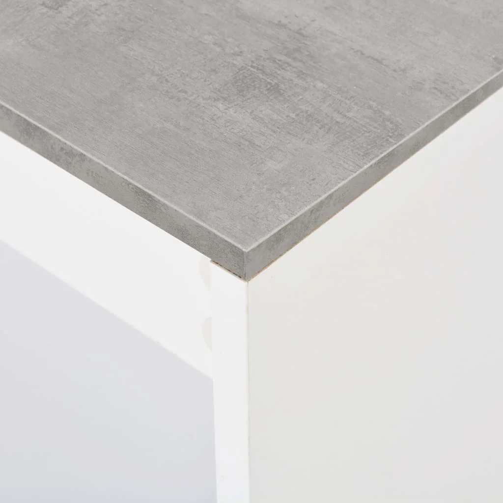 Barový stôl s poličkou biely 110x50x103 cm
